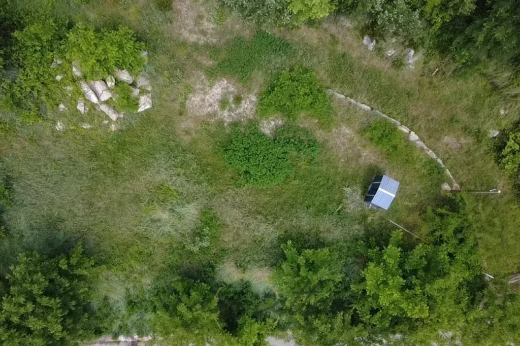 Vue aérienne - Terrain Constructible en Position Dominante à Montélimar