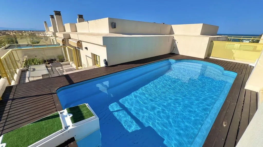 Vue aérienne - Luxury Penthouse with Rooftop Pool in Denia