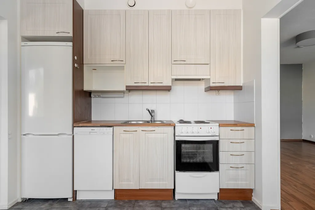 Cucina - Apartment with Linjasaneerattu Balcony in Lapila