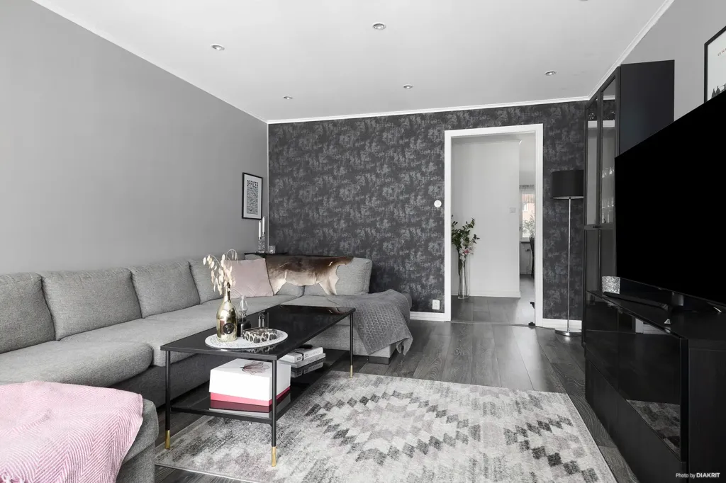 Soggiorno - Modern Flat with Balcony in Hjortmossen