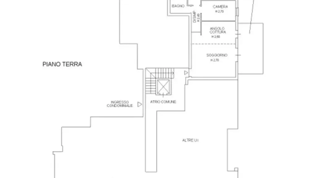 Plan - Modern Apartment with Garden in Treviso