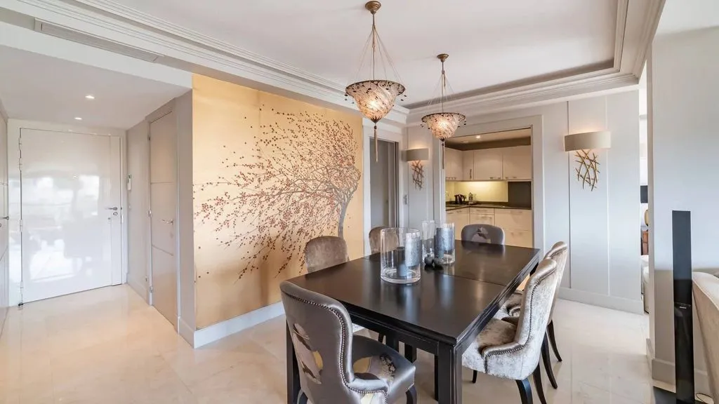 Salle à manger - Appartement de luxe avec terrasse vue mer à Cannes