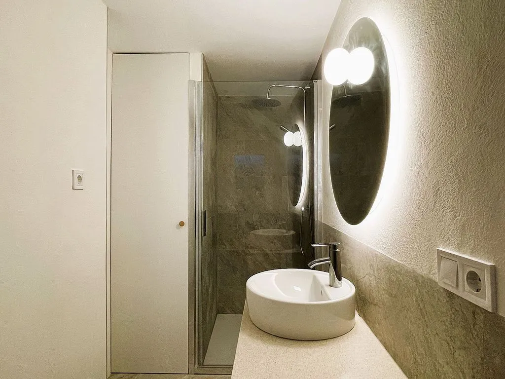 Salles de bain - 1-Bed Flat with Terrace in Centre, Girona