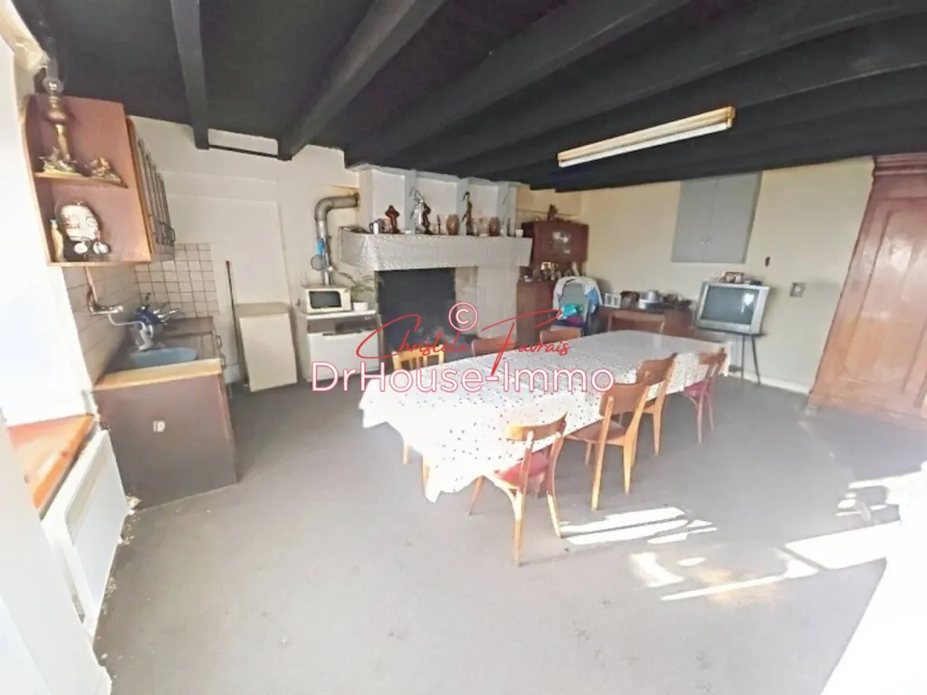 Salle à manger - Longère en Pierres avec Dépendances à Mellé