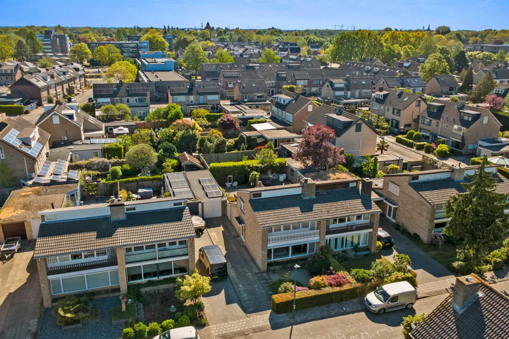 Vue aérienne - Two-Storey House with Garden in Dongen