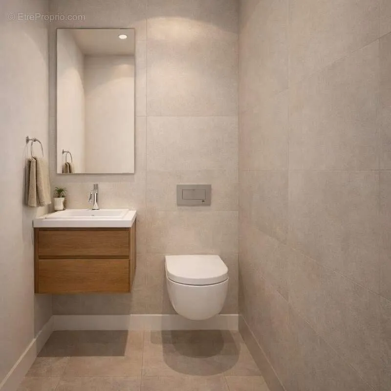 Salles de bain - Appartement avec Immense Terrasse à Chilly-Mazarin