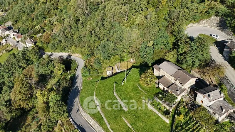 Vue aérienne - Rustico with Valtellina View in Cino