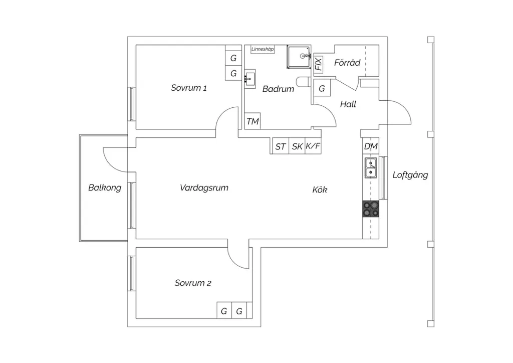 Plan - Modern Flat with Ljungan View in Kvissleby