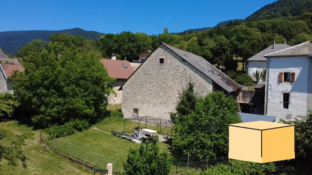 Õhuvaade - Authentic Stone House with Dependencies in Champagne-en-Valromey