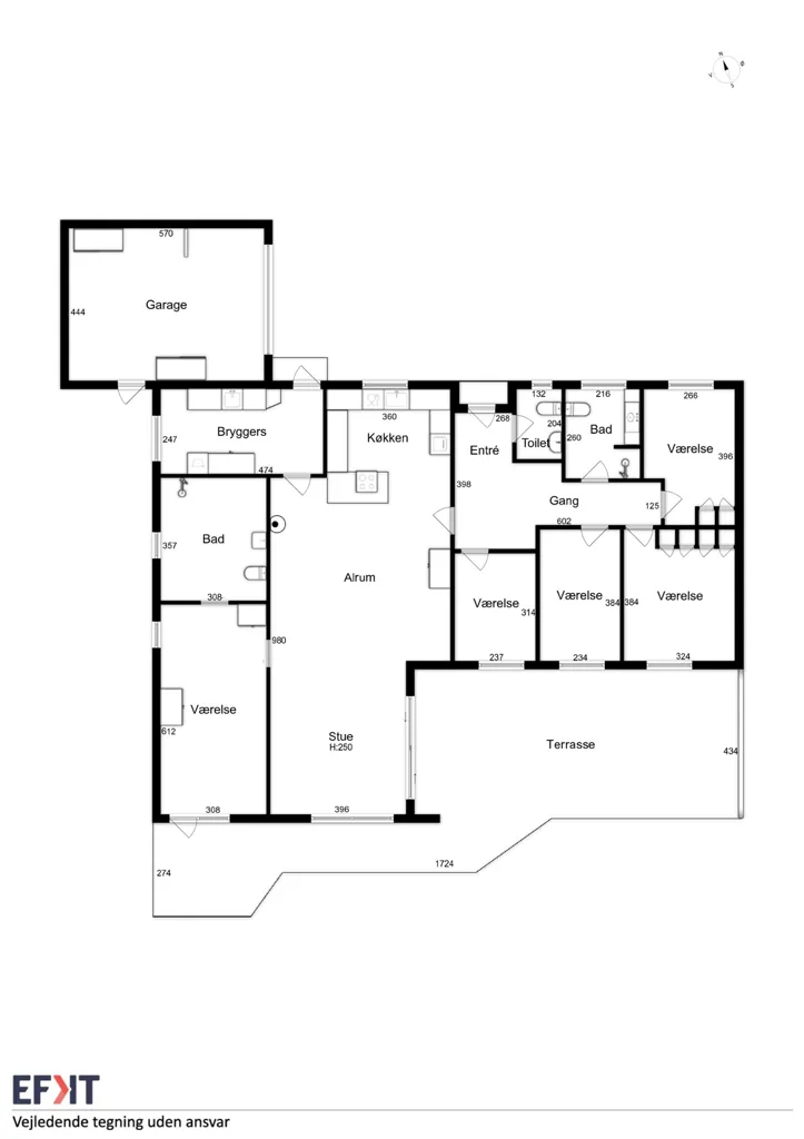 Plan - Detached Villa with Garden in Haslev