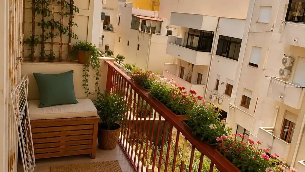 Balcony - 4-Bedroom Apartment with Balcony in Marsala