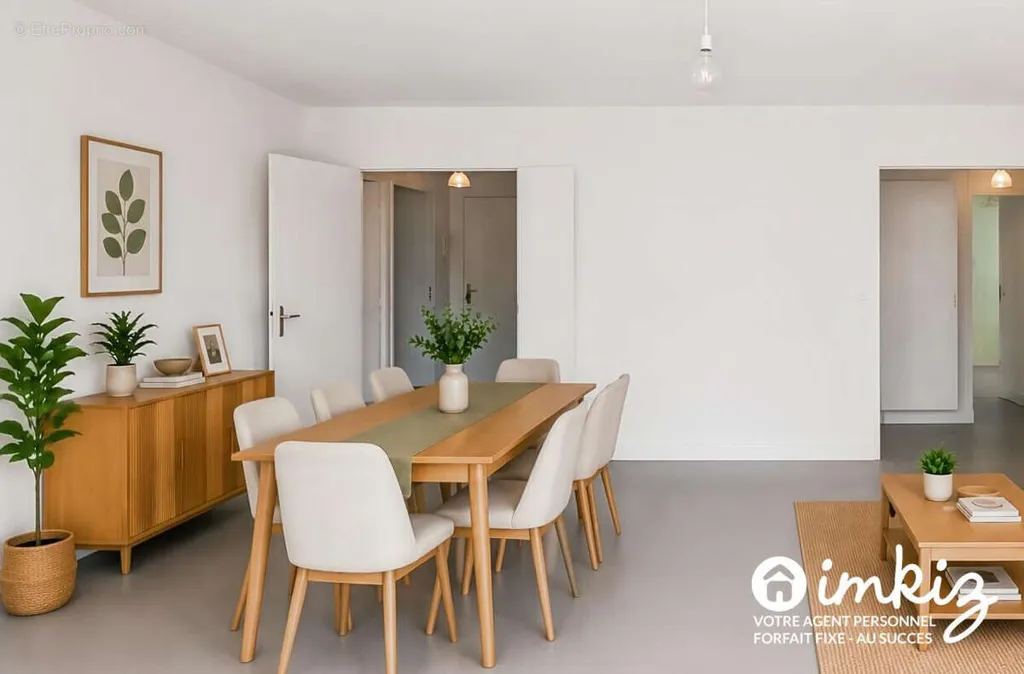 Salle à manger - Appartement Traversant avec Garage à Rezé