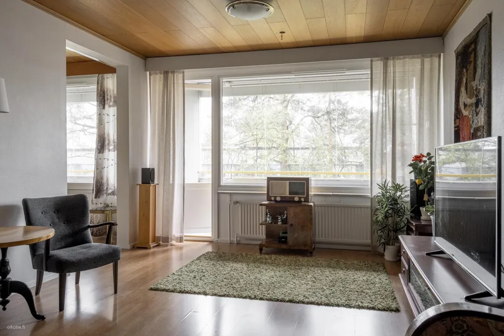 Séjour - Apartment with Glazed Balconies in Suikkila