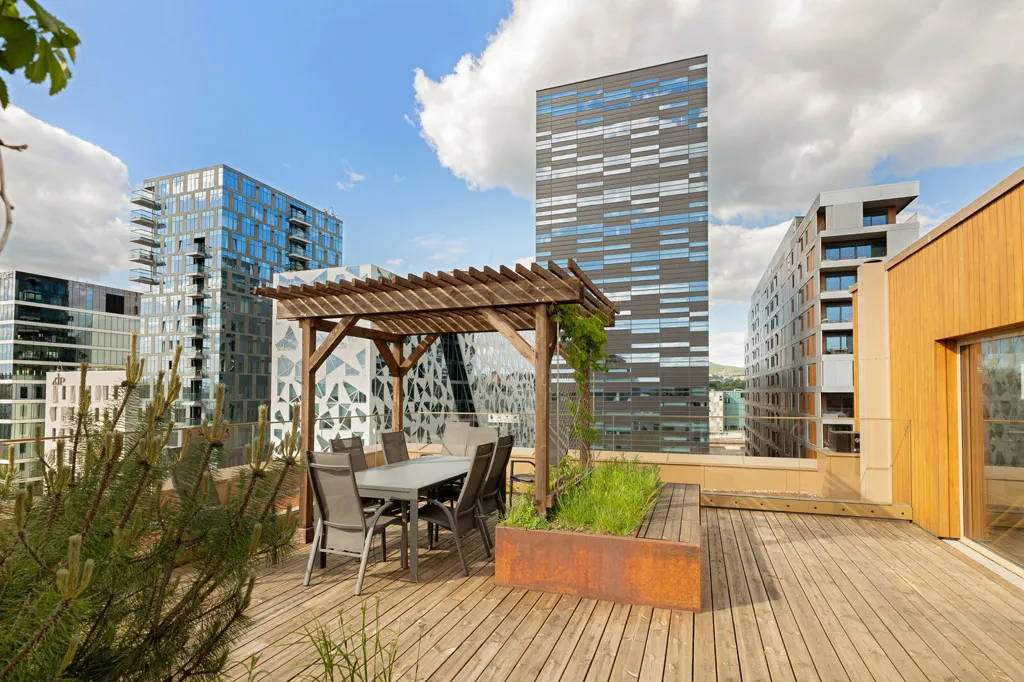 Terrasse - Appartement 4 pièces à Oslo