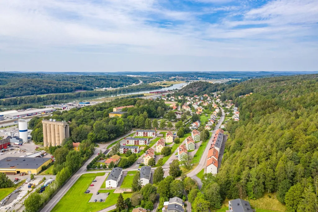 Õhuvaade - Apartment with Garden View in Surte