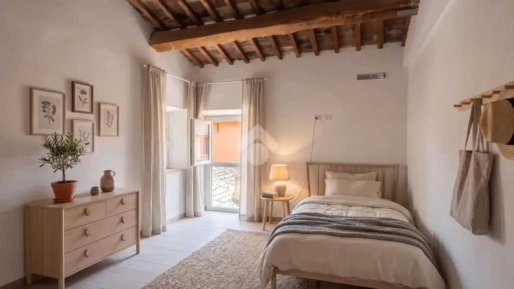 Chambres - Contemporary Trilocale in Viterbo's Historic Centre