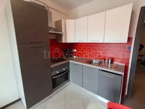 Köök - Apartment with Double Terrace and Sea View in Civezza