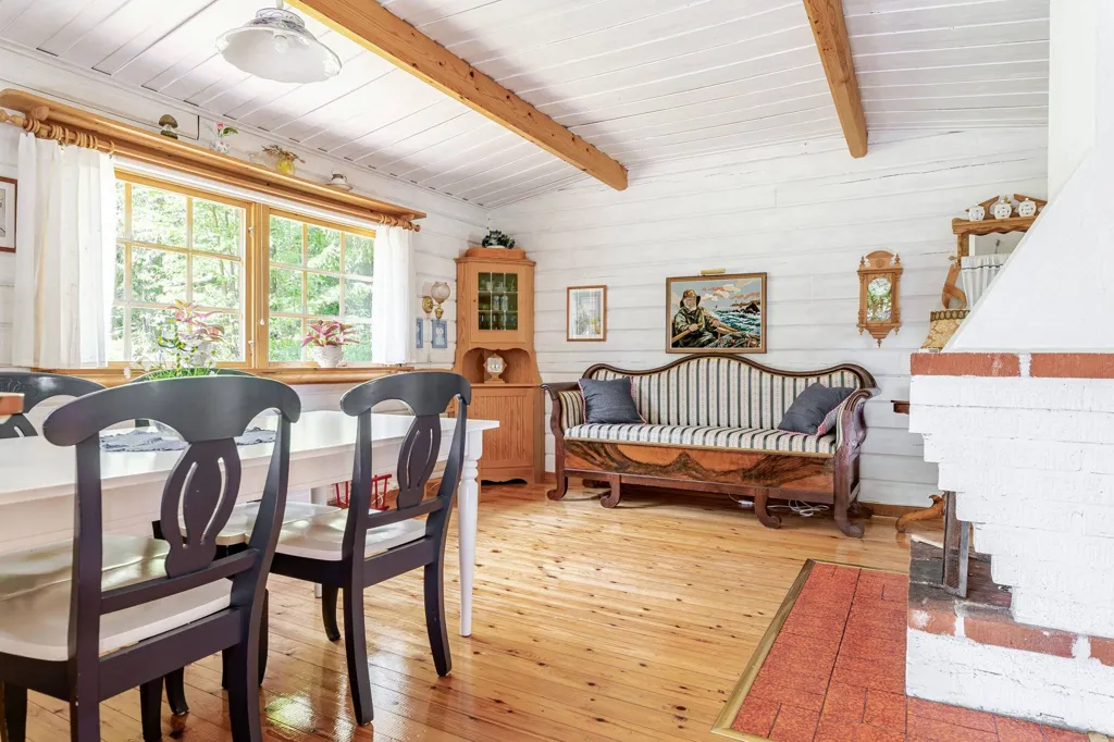Sala da pranzo - Charming Cottage with Water View near Luleå