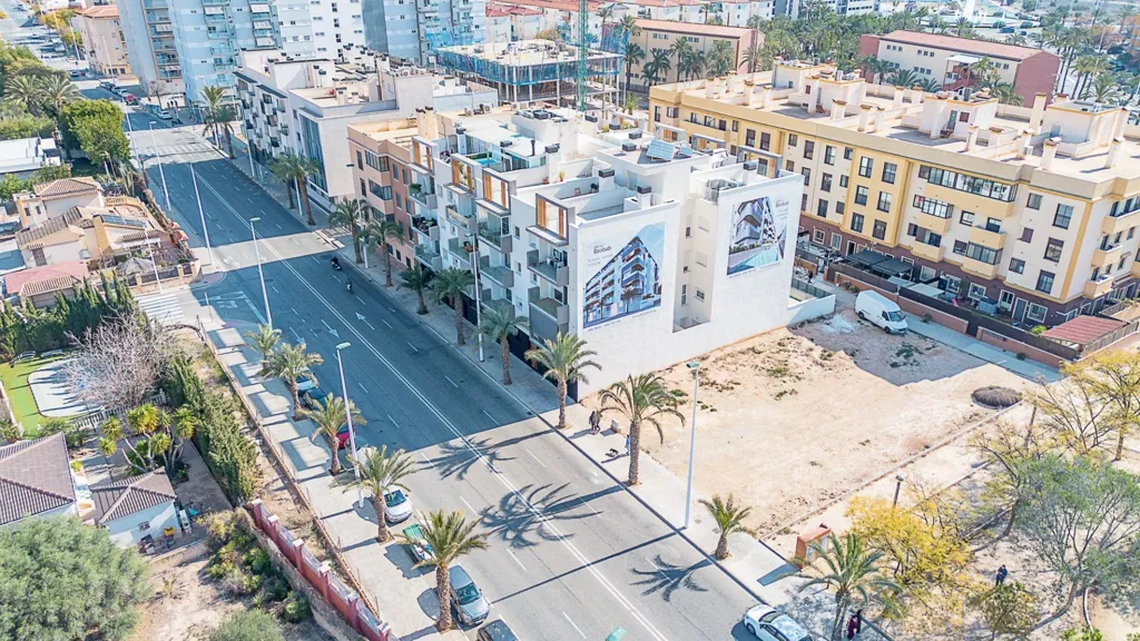 Vue aérienne - Modern Flat with Terrace in Ciudad Jardín, Elche