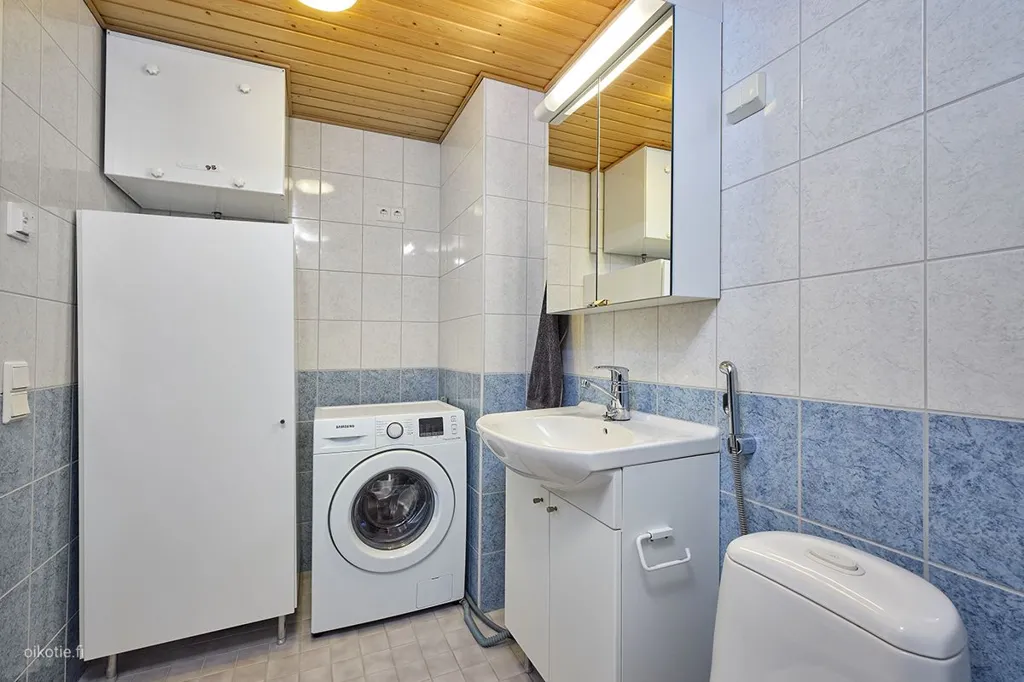 Pesuköök - Two-Bedroom Apartment with Sauna in Lohja