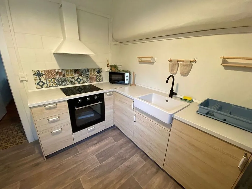 Köök - Student-Friendly Duplex with Terrace in Deusto