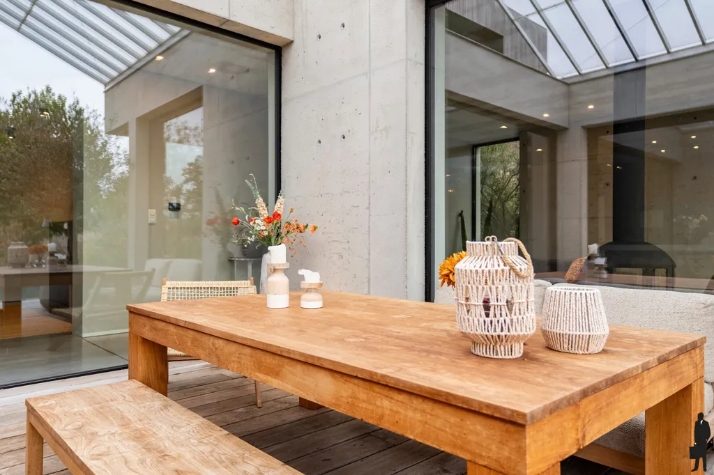 Terrass - Architect's Villa with Infinity Pool in Olmen