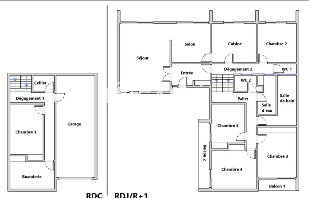 Plan - Maison avec Jardin et Garage à Merignac