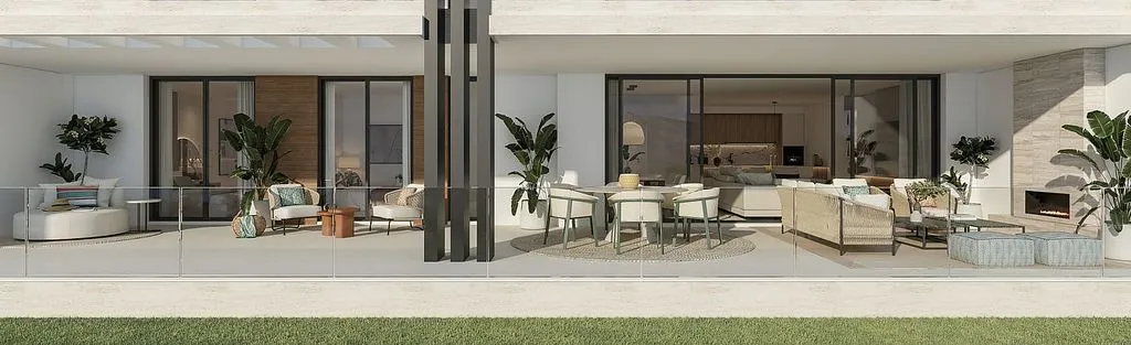 Terrasse - Apartment with Pool in Marbella's Golden Mile