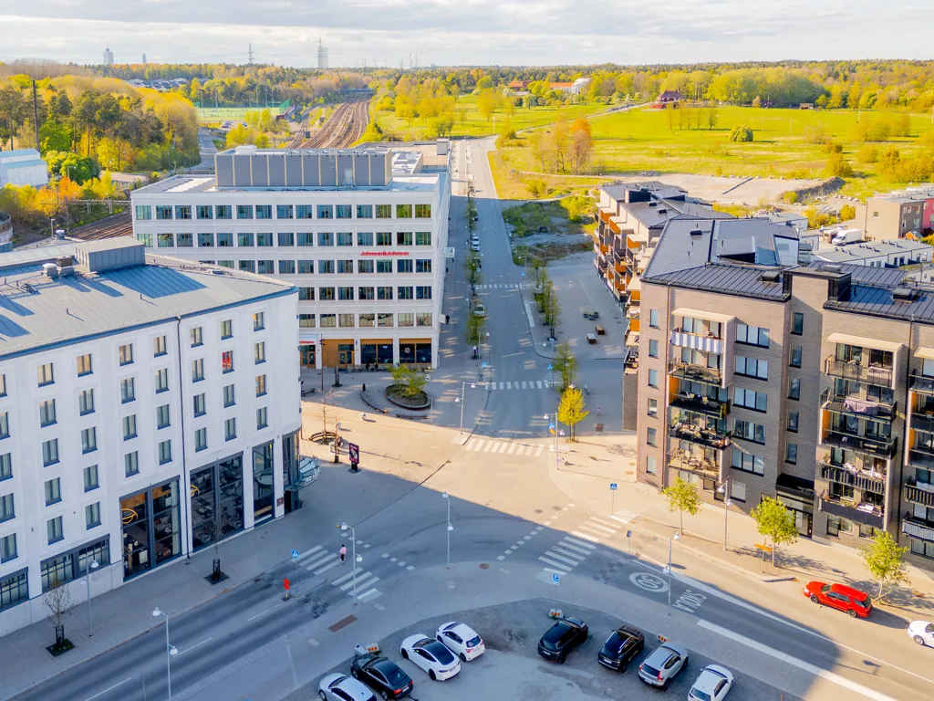 Vue aérienne - Modern Flat with Balcony in Herrjärva