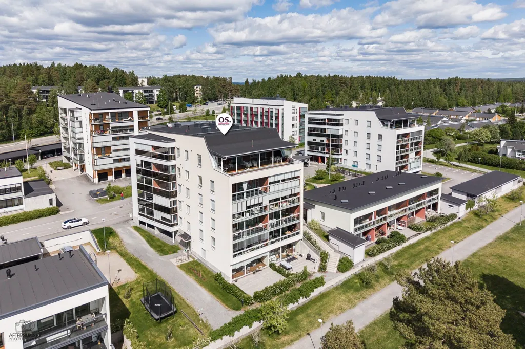 Vista aerea - Modern Apartment with Balcony in Halkoniemi