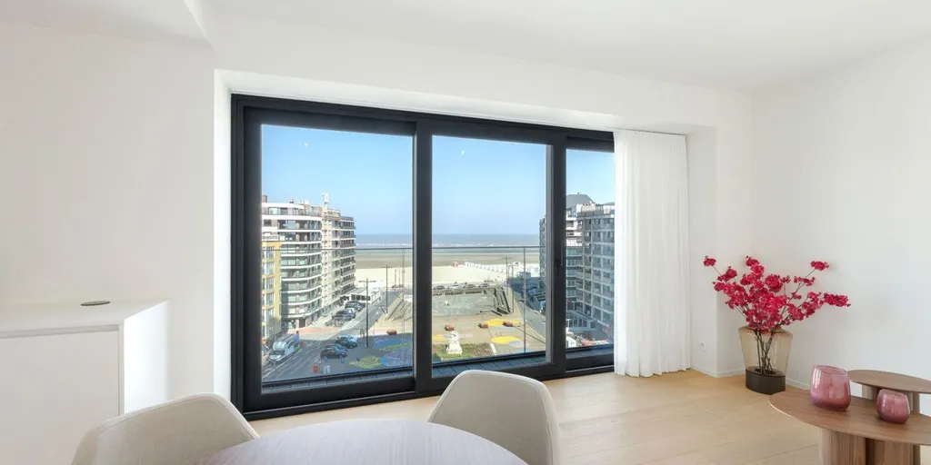 Séjour - Duplex avec Vue Panoramique sur la Mer à Heist