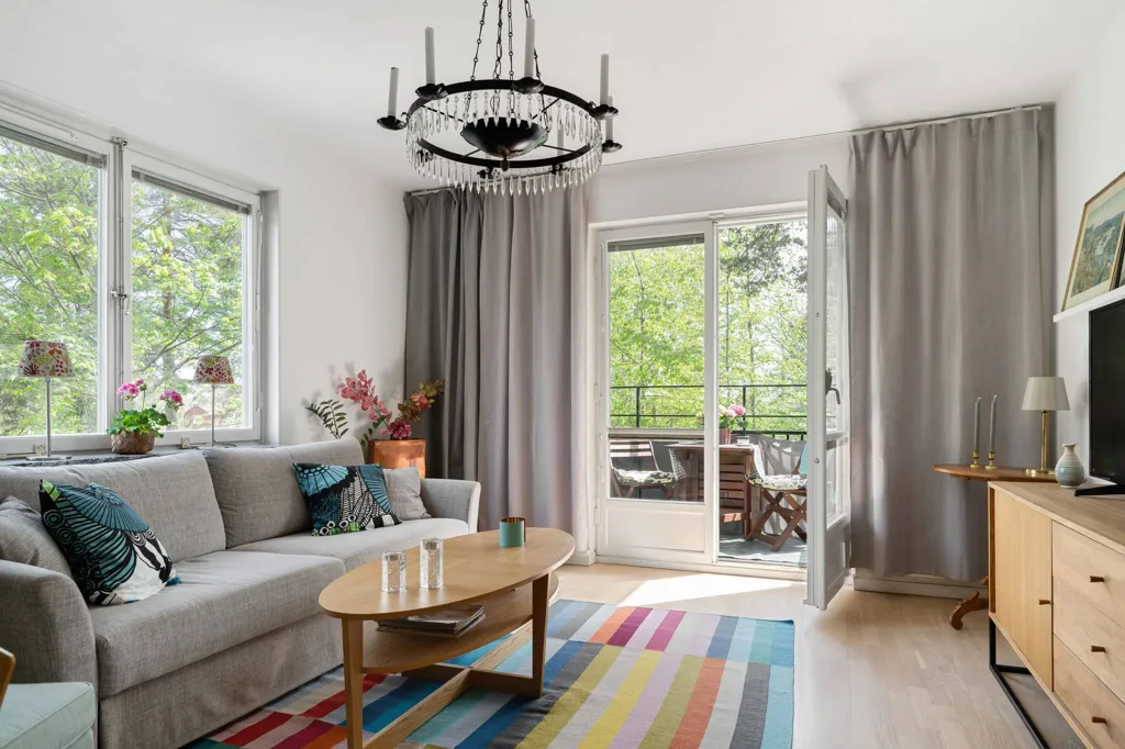 Soggiorno - Apartment with Balcony in Huddinge