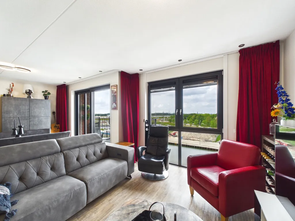 Séjour - Galerij Flat with Westerschelde View in Terneuzen