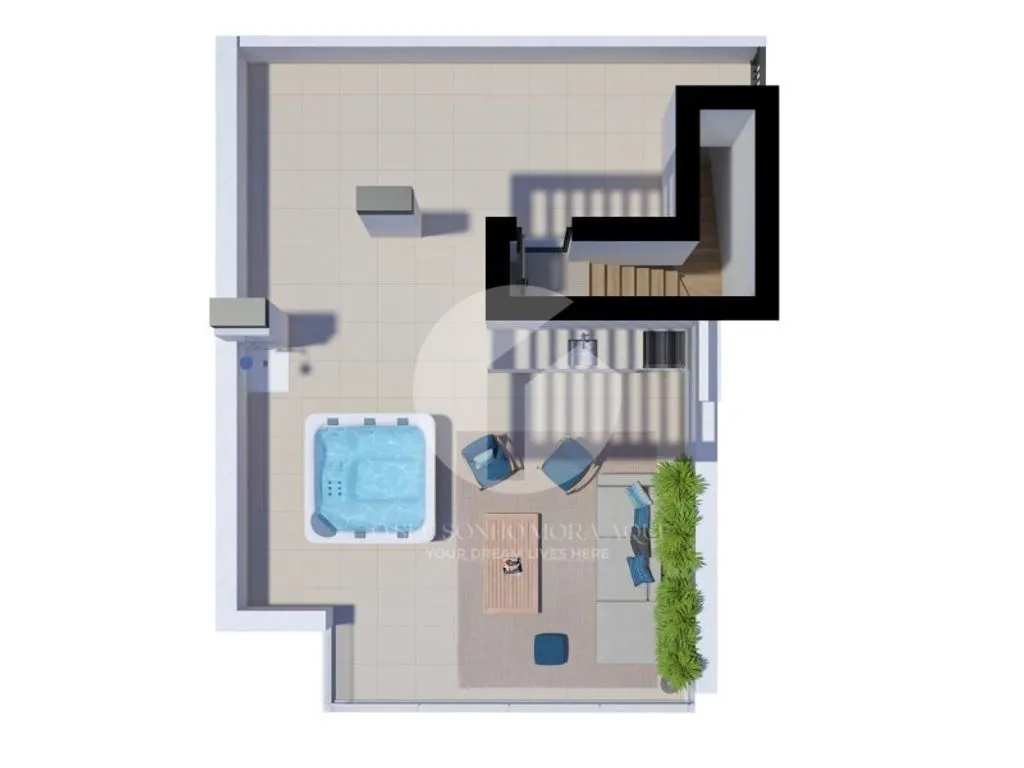 Plaan - 2-Bedroom Flat with Pool in Tavira