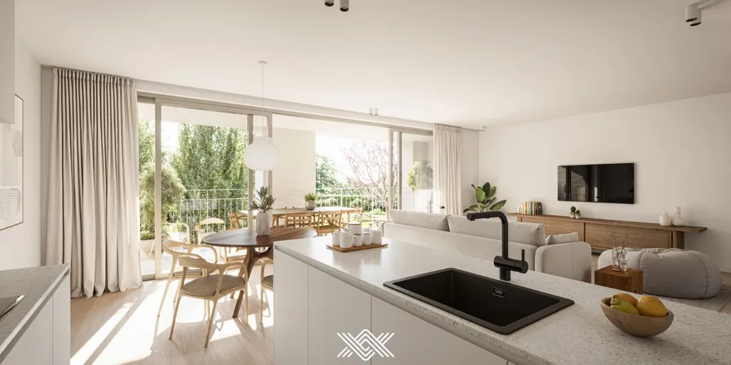 Cuisine - Duplex avec Terrasse et Jardin à Zwijnaarde, Gent