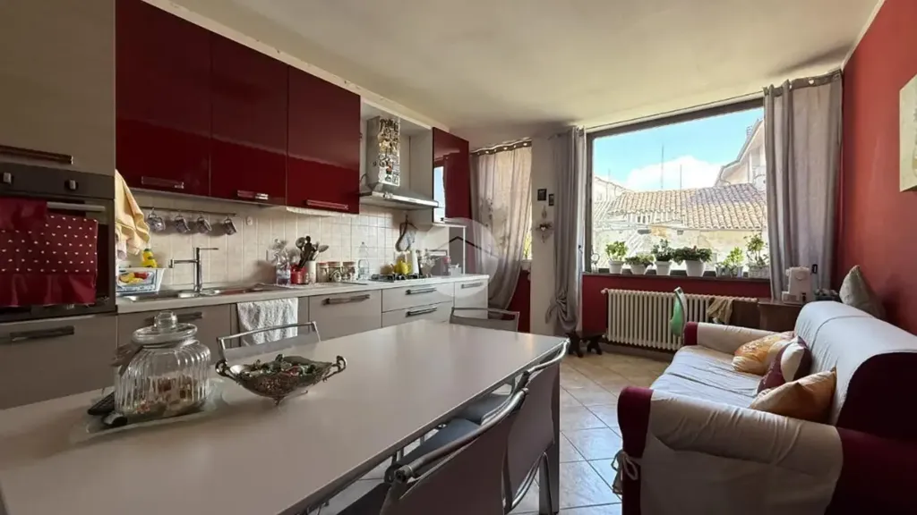 Cuisine - Semi-detached House with Balcony in Albiano d'Ivrea