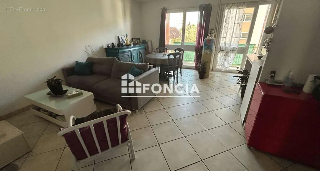 Living Room - Type 2 Flat with Balcony in Roanne