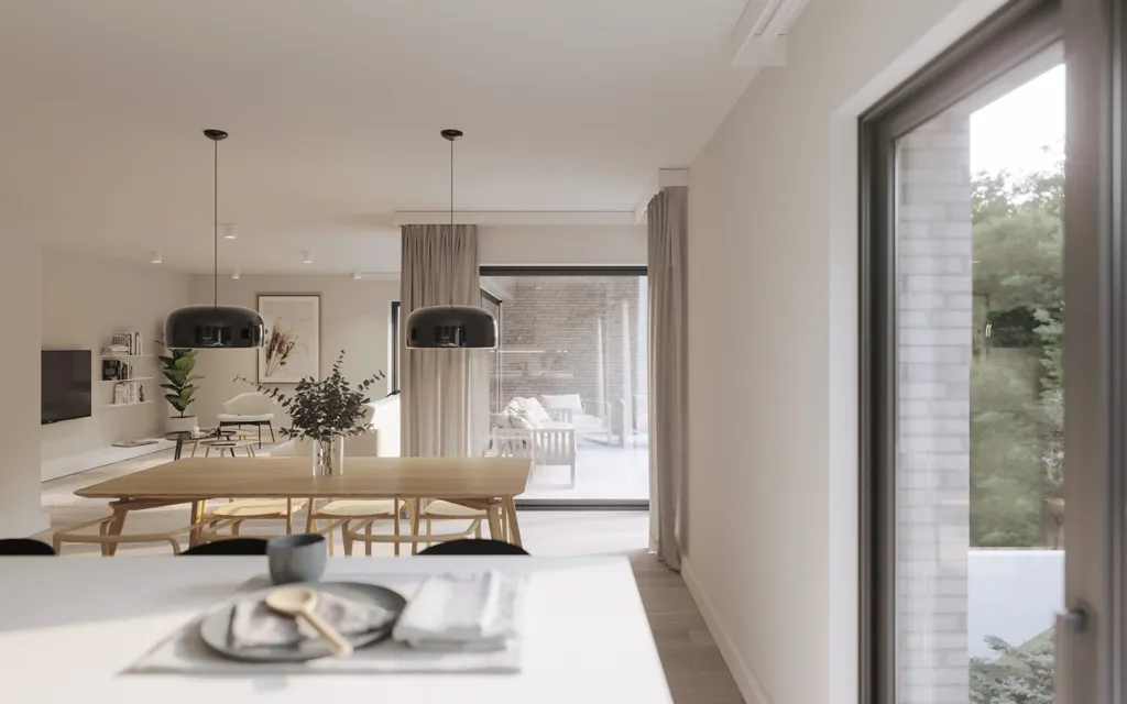 Salle à manger - Penthouse avec Terrasse et Parking à Genk