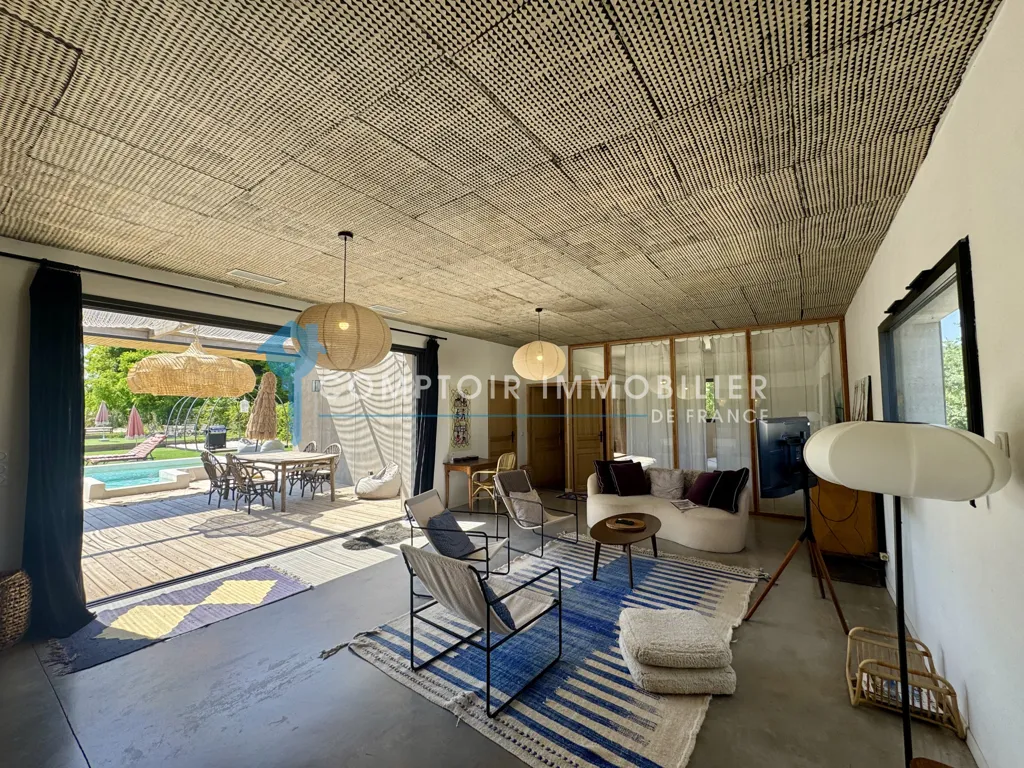 Terrasse - Maison Luxueuse avec Vue sur St Côme à Clarensac