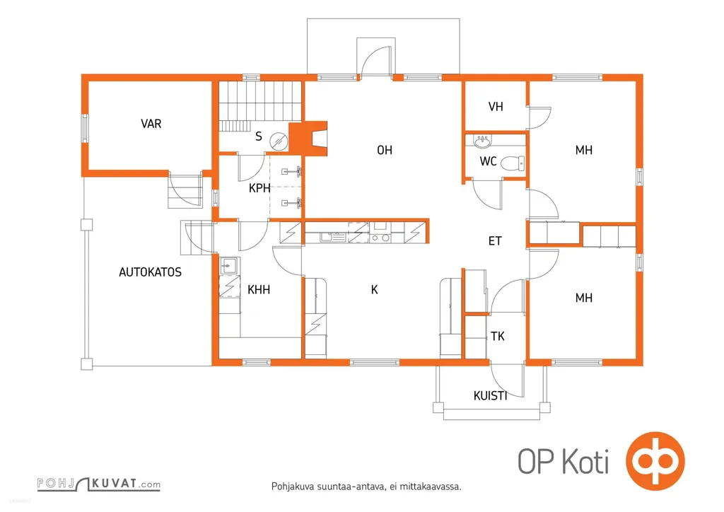 Plan - Detached House with Sauna on Large Plot in Suburb