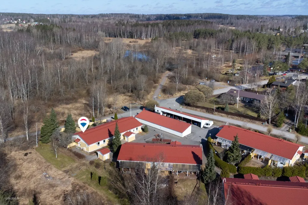 Vue aérienne - End-Unit Apartment with Sea View in Tuusula