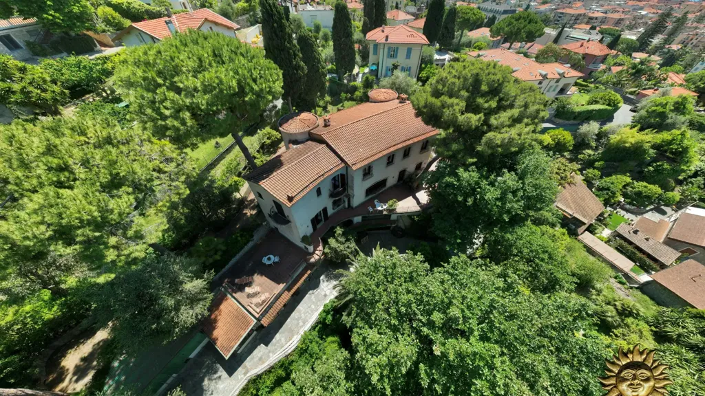 Vue aérienne - Villa with Sea View in Bordighera