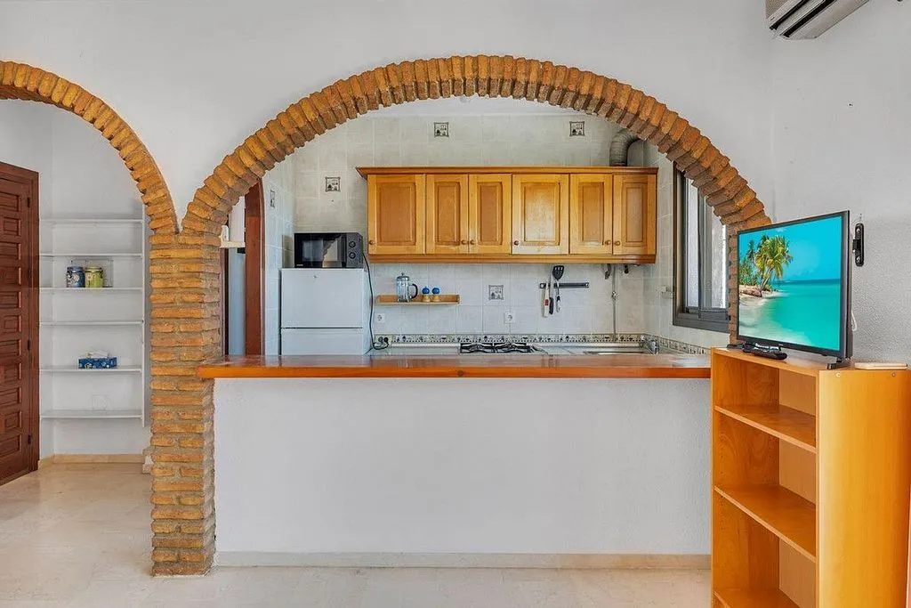 Köök - Apartment with Sea View and Pool in Benalmádena
