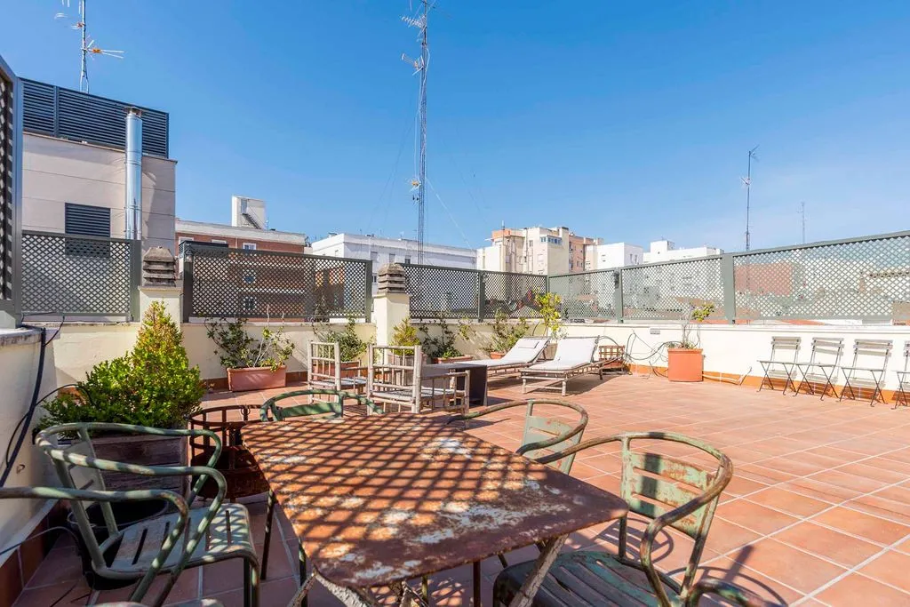 Terrace - Apartment with Private Terrace in El Viso, Madrid