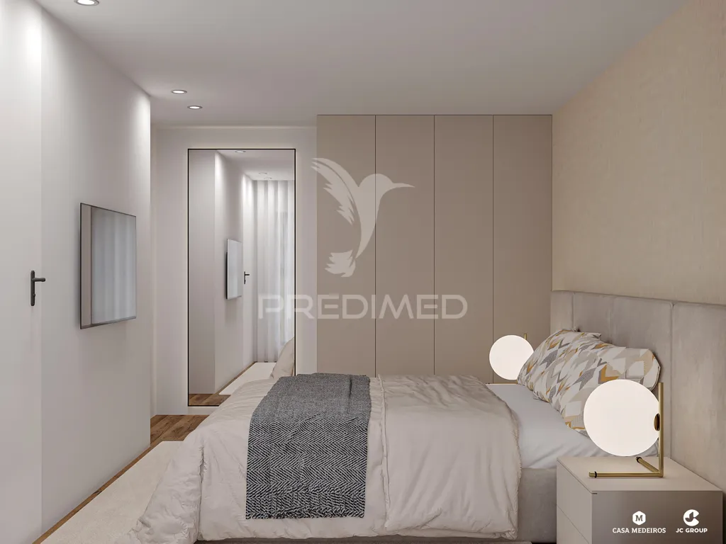 Bedrooms - T0+1 Apartment with Sea View in Construction