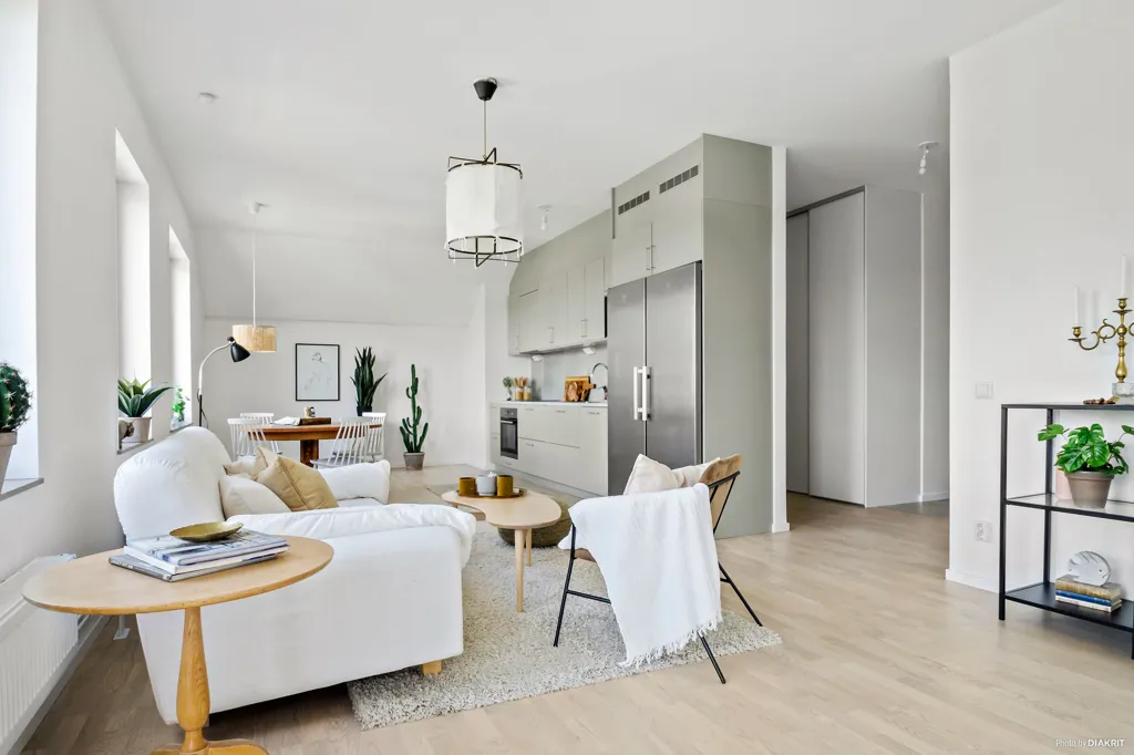 Living Room - Apartment with Sea View in Fisksätra