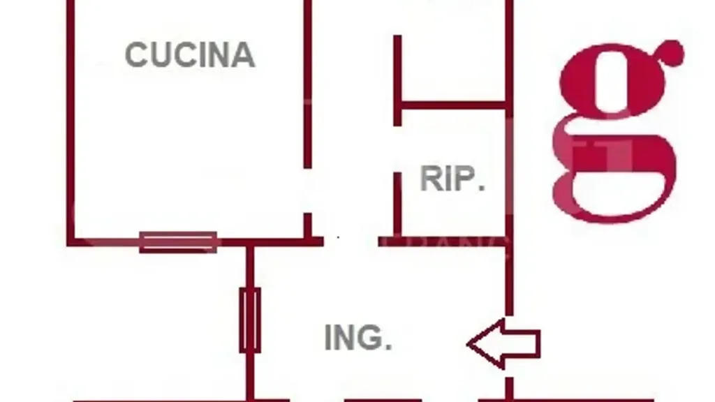 Plan - Bright Apartment with Balcony in Messina