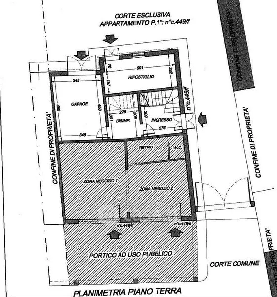 Floor Plan - Completely Refined Bifamiliar in Central Ferrara