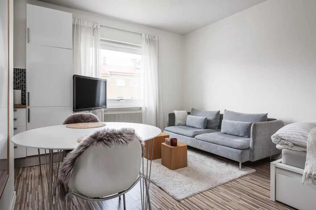 Living Room - Bright Studio Flat with South-Facing Windows in Haga