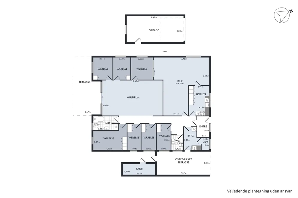 Plan - Spacious Villa with Garden in Vinderup